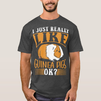 Camiseta Eu Gosto Muito De Suínos De Guiné Ok, Pet Animal G