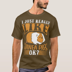 Camiseta Eu Gosto Muito De Suínos De Guiné Ok, Pet Animal G