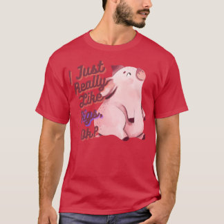 Camiseta Eu Gosto Muito De Suínos Ok