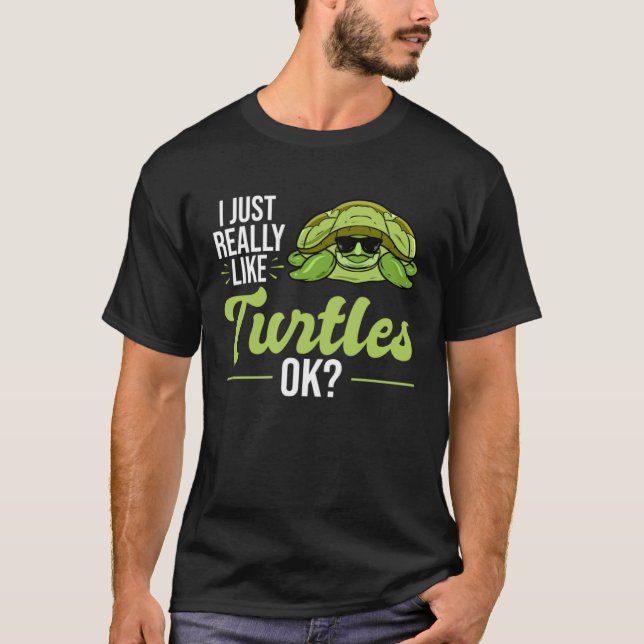 Camiseta Eu Gosto Muito De Tartarugas Do Mar (Frente)