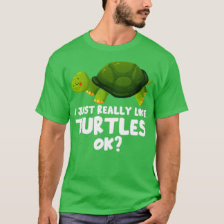 Camiseta Eu Gosto Muito De Tartarugas Ok Tortoise