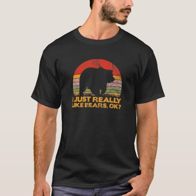 Camiseta Eu Gosto Muito De Ursos. (Frente)