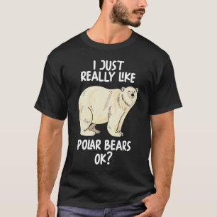 Camiseta Eu Gosto Muito De Ursos Polares.
