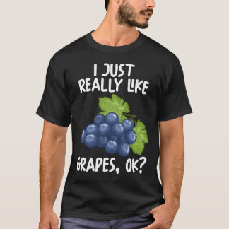 Camiseta Eu Gosto Muito De Uvas Ok