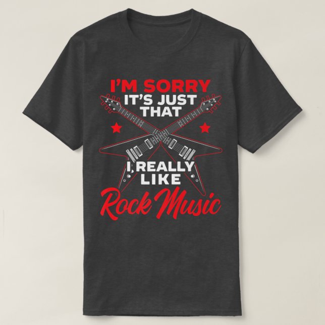 Camiseta Eu Gosto Muito Do Jogador De Violão Da Rock (Frente do Design)