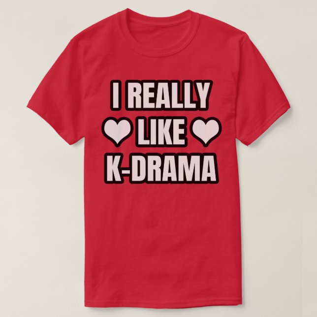 Camiseta Eu gosto muito do KDrama (Frente do Design)