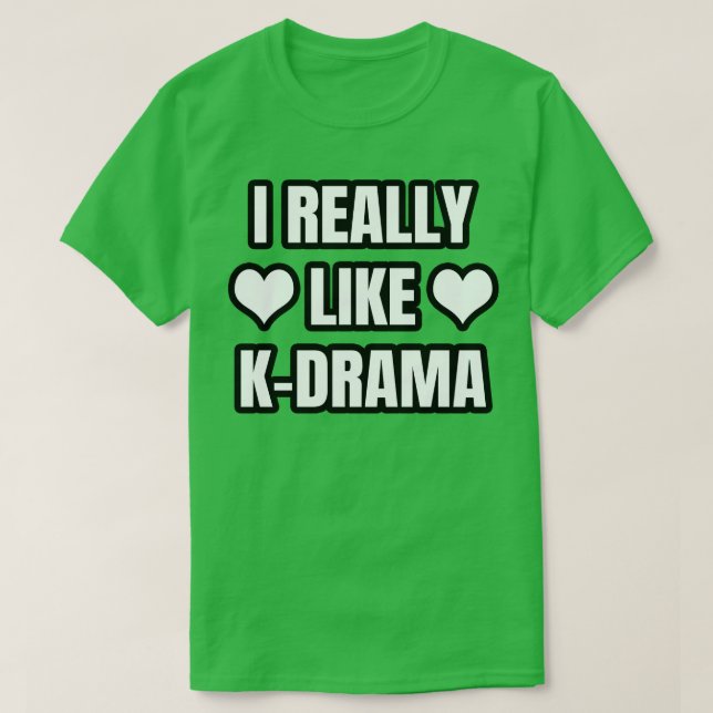 Camiseta Eu gosto muito do KDrama (Frente do Design)