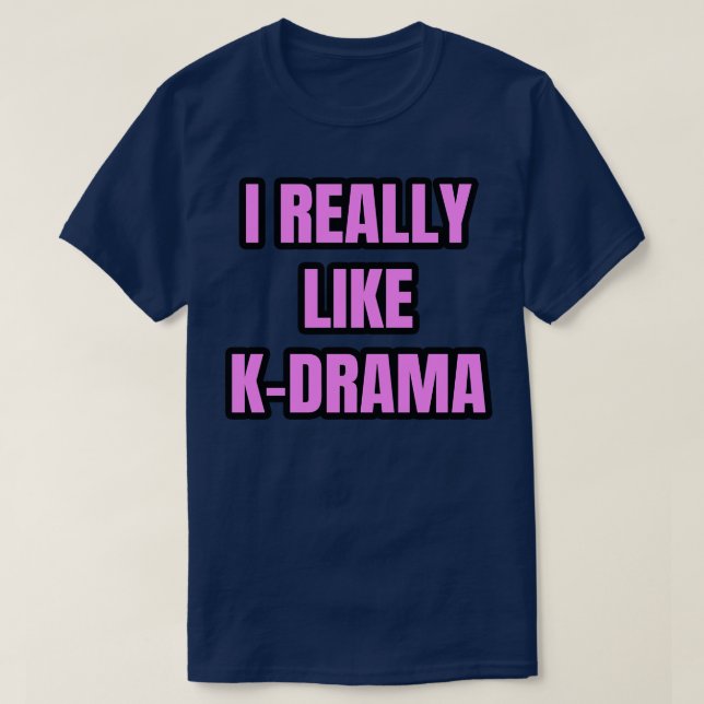 Camiseta Eu gosto muito do KDrama 1 (Frente do Design)