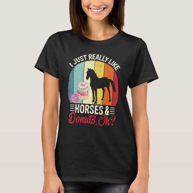 Camiseta Eu Gosto Muito Do Tema Cavalos E Cavalos De Rosqui (Frente)