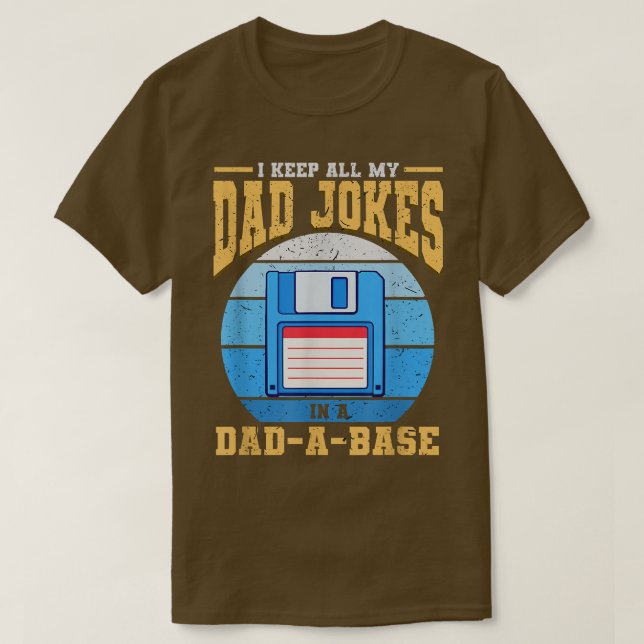 Camiseta Eu Guardo As Minhas Piadas Pais Na Relação Da Base (Frente do Design)