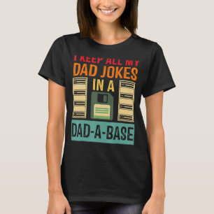 Camiseta Eu Guardo Todas As Minhas Piadas Pais Em Um Pai Um