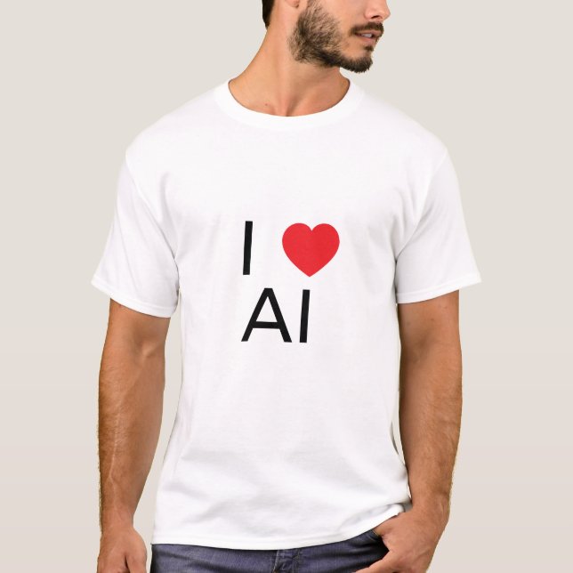 Camiseta Eu ❤️ IA (Frente)