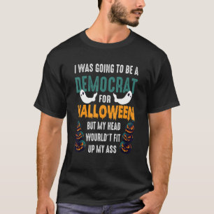 Camiseta Eu Ia Ser Um Democrata Para O Halloween Jack O