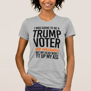 Camiseta Eu ia ser um Votador Trump para o Dia das Bruxas