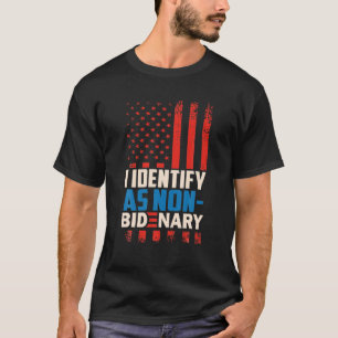 Camiseta Eu Identifico Como Anti Joe Biden Não-Biden