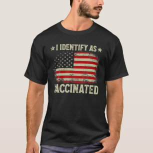 Camiseta Eu Identifico Como Bandeira Americana Patriótica