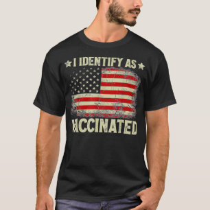 Camiseta Eu Identifico Como Bandeira Americana Patriótica V
