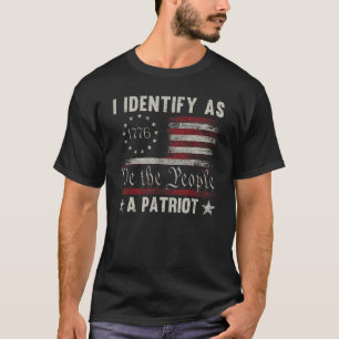 Camiseta Eu Identifico Como Patriotismo Patriota Americano