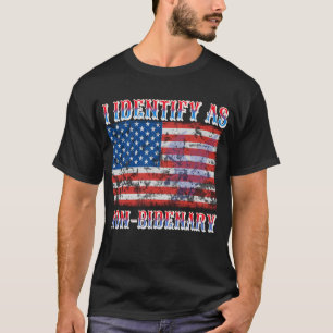 Camiseta Eu Identifico Como Sinalizador Americano Não Idênt