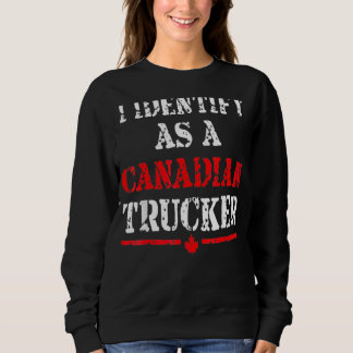 Camiseta Eu Identifico Como Um Caminhoneiro Canadense Engra