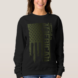 Camiseta Eu identifico-me como americanos orgulhosos milita