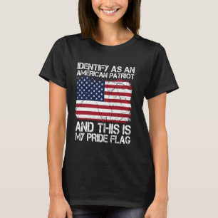 Camiseta Eu Identifico-Me Como Um Patriota Americano Do Org