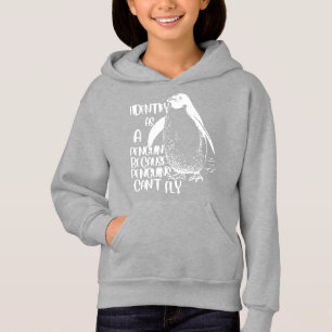 Camiseta Eu identifico-me como um pinguim porque os pinguin