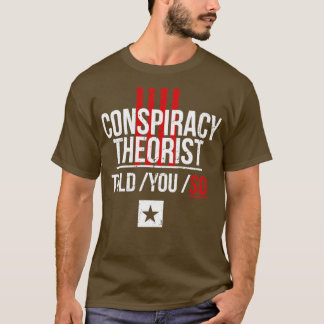 Camiseta Eu identifico-me como um teórico da conspiração