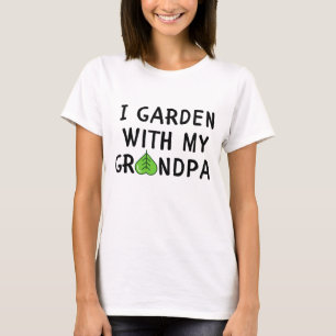 Camiseta Eu Jardim Com Meu Avô, Jardim De Jardinagem De Cri