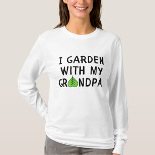 Camiseta Eu Jardim Com Meu Avô, Jardim De Jardinagem De Cri