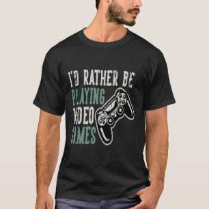 Camiseta Eu jogaria videos games preferencialmentes