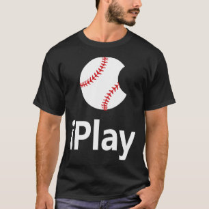Camiseta eu jogo beisebol Logotipo de baseball engraçado g