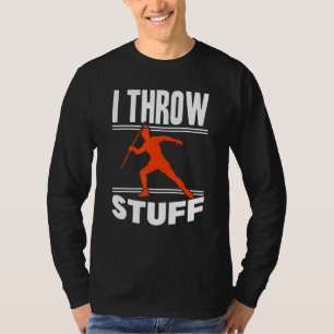 Camiseta Eu Jogo Coisas Lançando Dardo Atletismo Arremessad