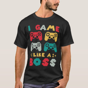 Camiseta Eu Jogo Como Um Controlador De Nerd De Jogos Do Ch