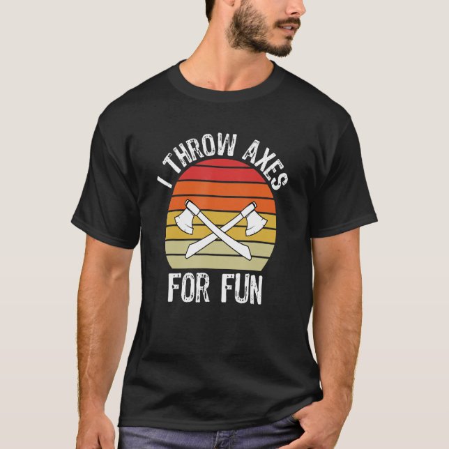 Camiseta Eu Jogo Eixos Para Lumberjack Divertido (Frente)