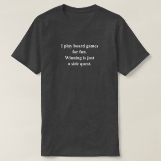 Camiseta Eu Jogo Jogos de Tabuleiro Frase Divertida Com Tex