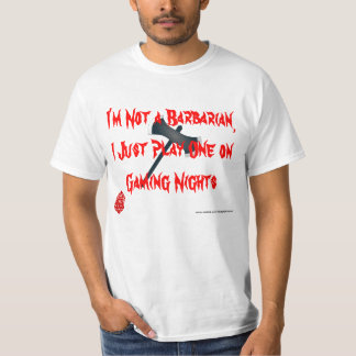 Camiseta Eu jogo um bárbaro