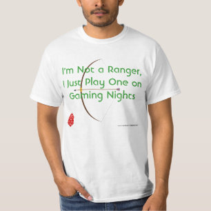 Camiseta Eu jogo uma guarda florestal (o tiro ao arco)