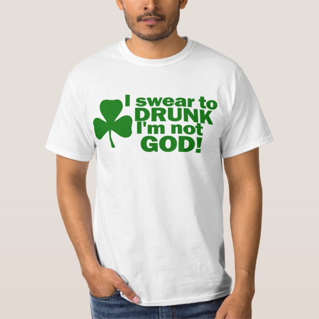 Camiseta Eu juro ao bebado que eu não sou deus (Frente)
