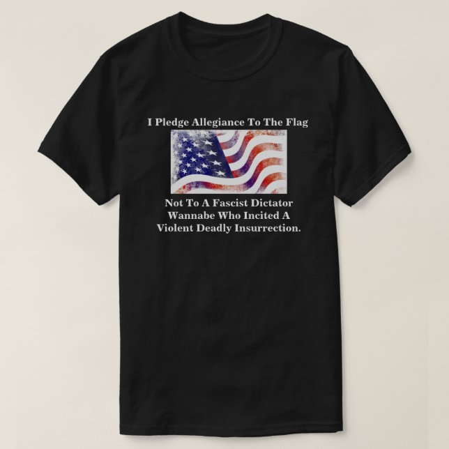 Camiseta Eu juro lealdade à bandeira não............... (Frente do Design)
