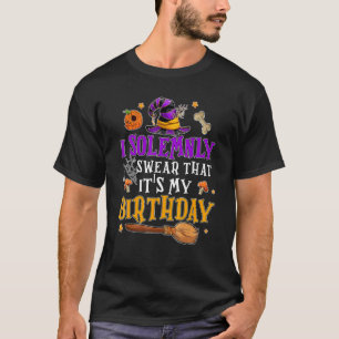 Camiseta Eu Juro Solenemente Que É Meu Aniversário