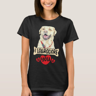 Camiseta Eu Labradoro Você Para Um Ouro De Retriever Labrad