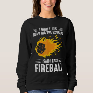 Camiseta Eu lanço Fireball Wizard Sorcerer TTRPG
