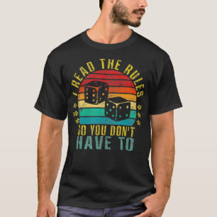 Camiseta Eu leio as regras para que você não tenha que retr