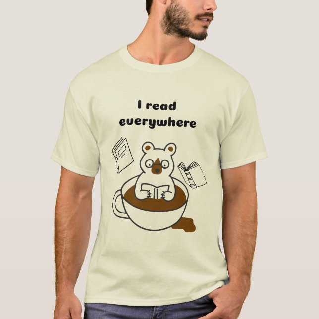 Camiseta Eu leio em todos os lugares (Frente)