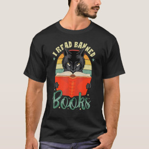 Camiseta Eu Leio Livros Proibidos Gata Bibliófila Leitora A