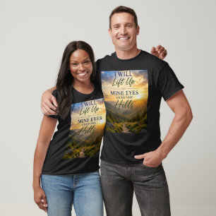 Camiseta Eu Levantarei Meus Olhos Para os Montes