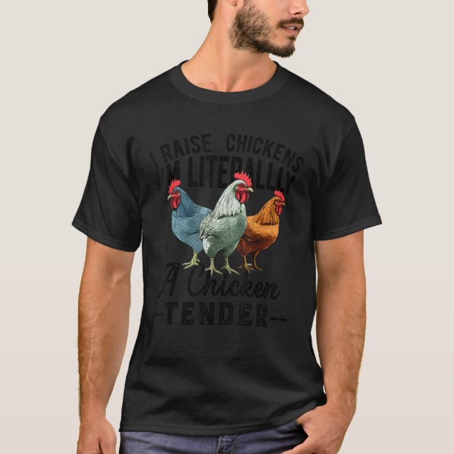 Camiseta Eu levanto frango sou literalmente um tendedor de  (Frente)