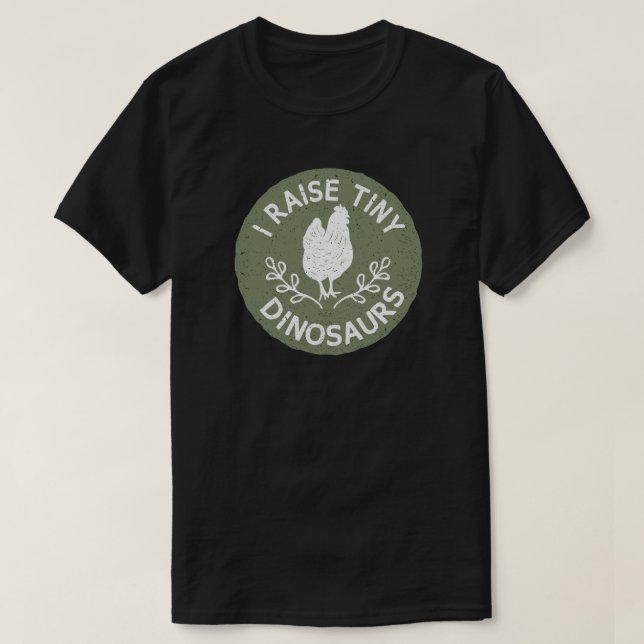 CAMISETA EU LEVANTO PEQUENOS DINOSSAUROS CHICKEN LOVER (Frente do Design)