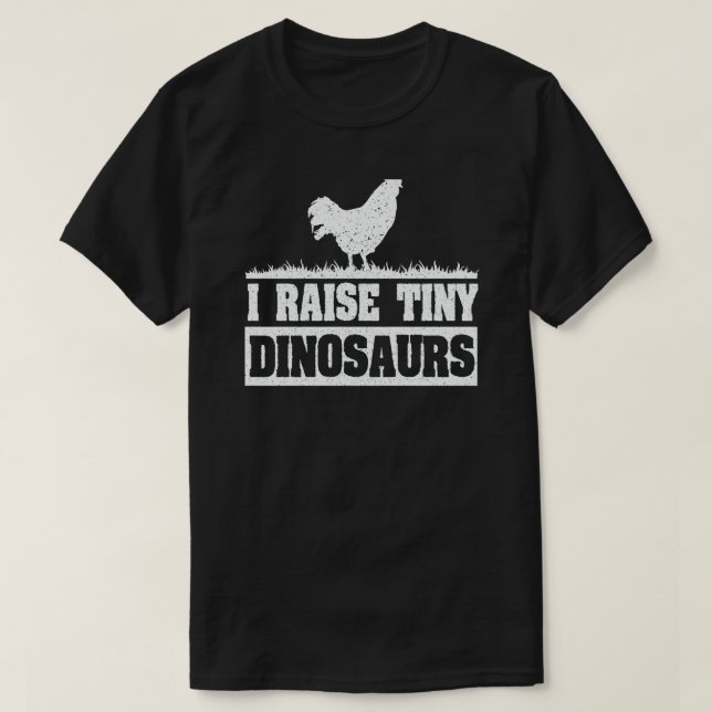 CAMISETA EU LEVANTO PEQUENOS DINOSSAUROS CHICKEN LOVER (Frente do Design)